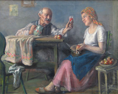 Horváth G. Andor (1876-1966): Téli este